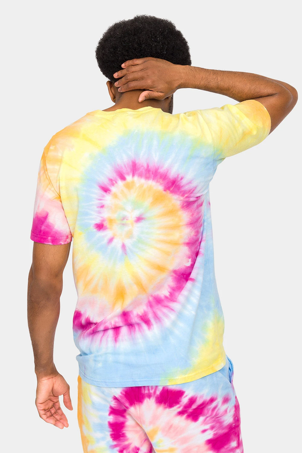 Pastel Contrast Swirl Tie Dye Cotton Shirt - Image 8