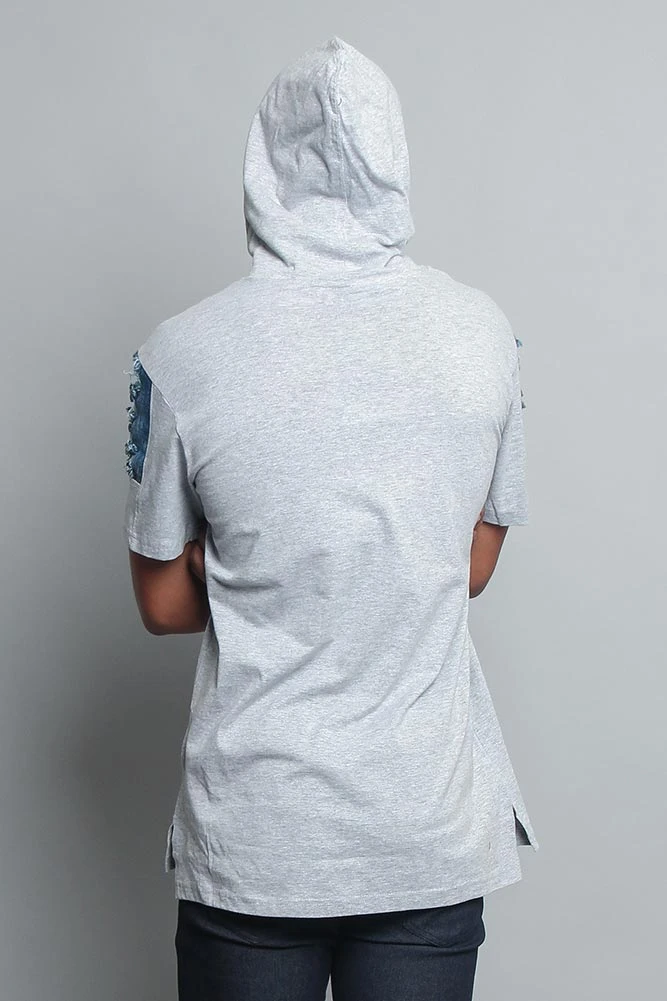Hooded Denim T-Shirt - Image 14