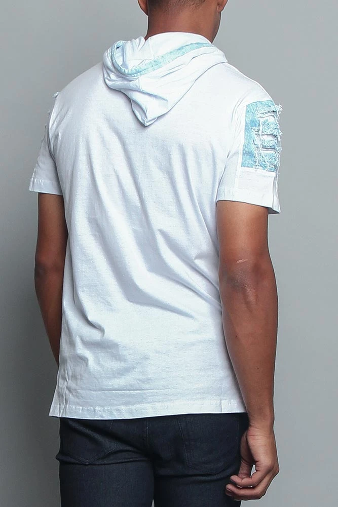 Hooded Denim T-Shirt - Image 17