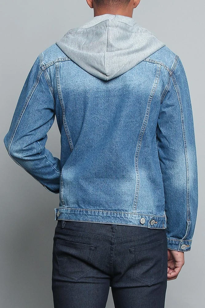 Hooded Denim Jacket - Image 3