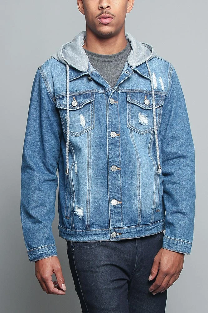 Hooded Denim Jacket - Image 4