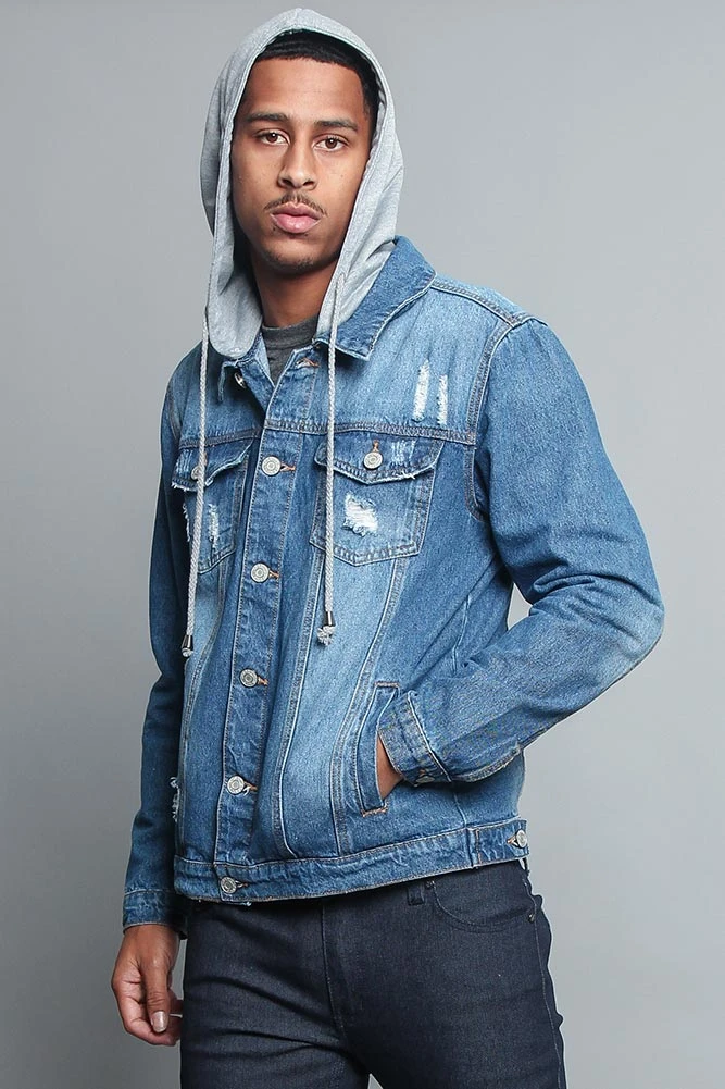 Hooded Denim Jacket - Image 6