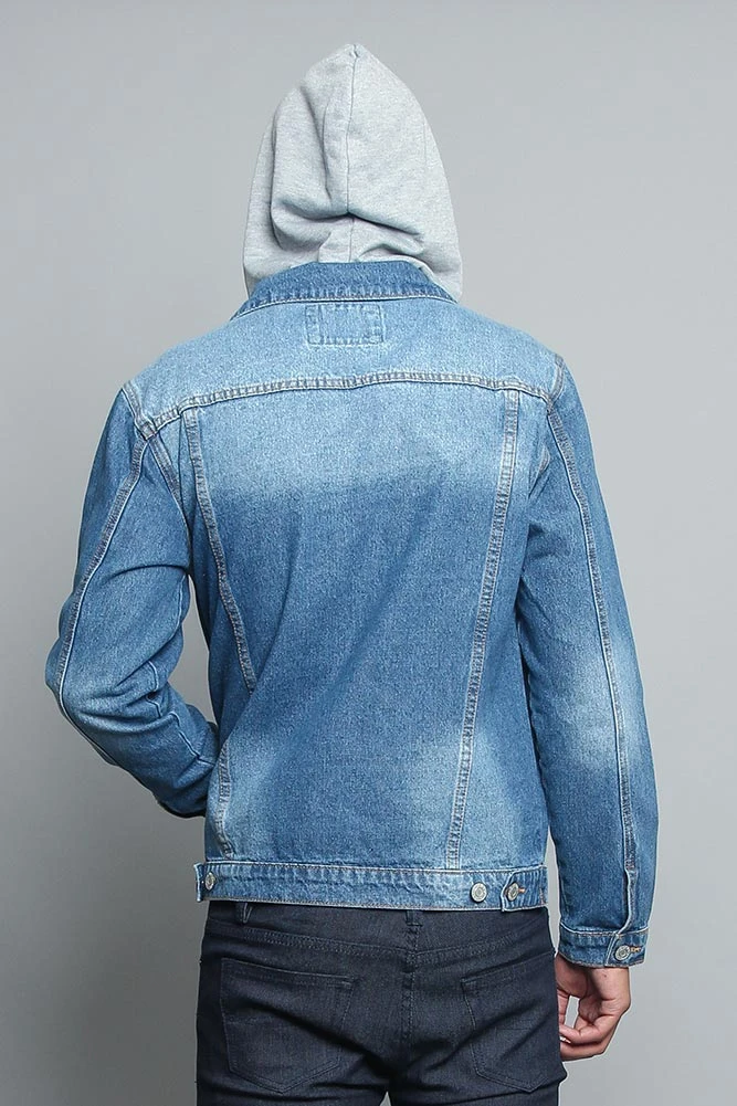Hooded Denim Jacket - Image 7