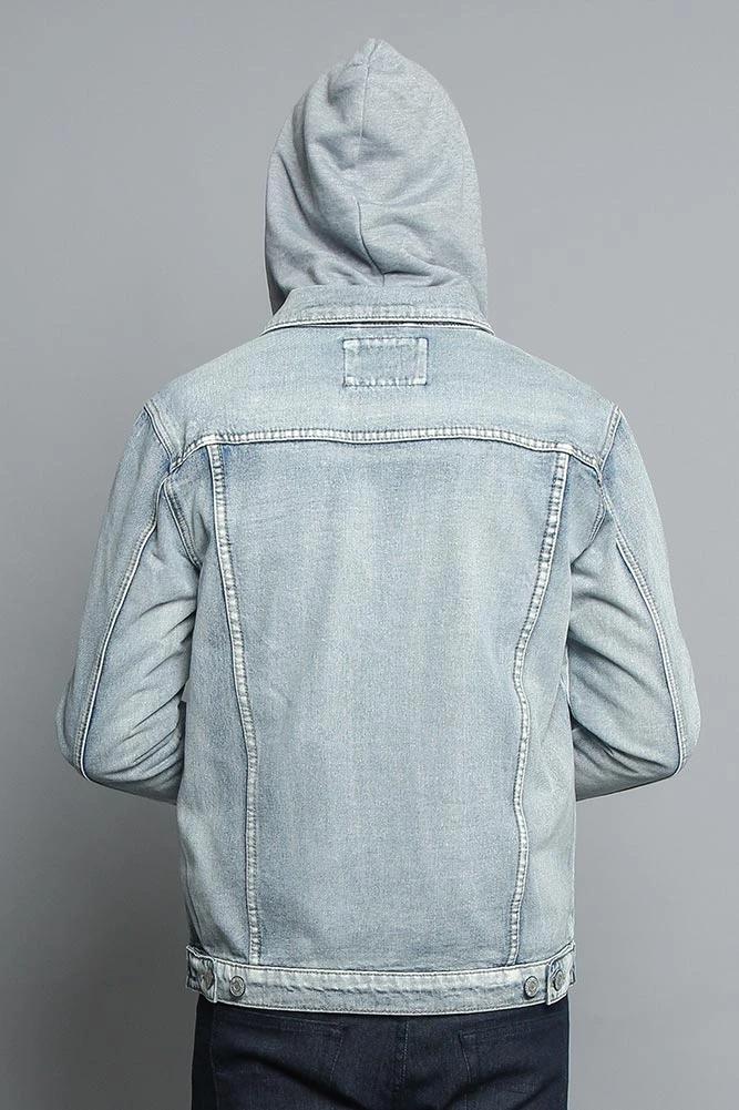 Hooded Denim Jacket - Image 14