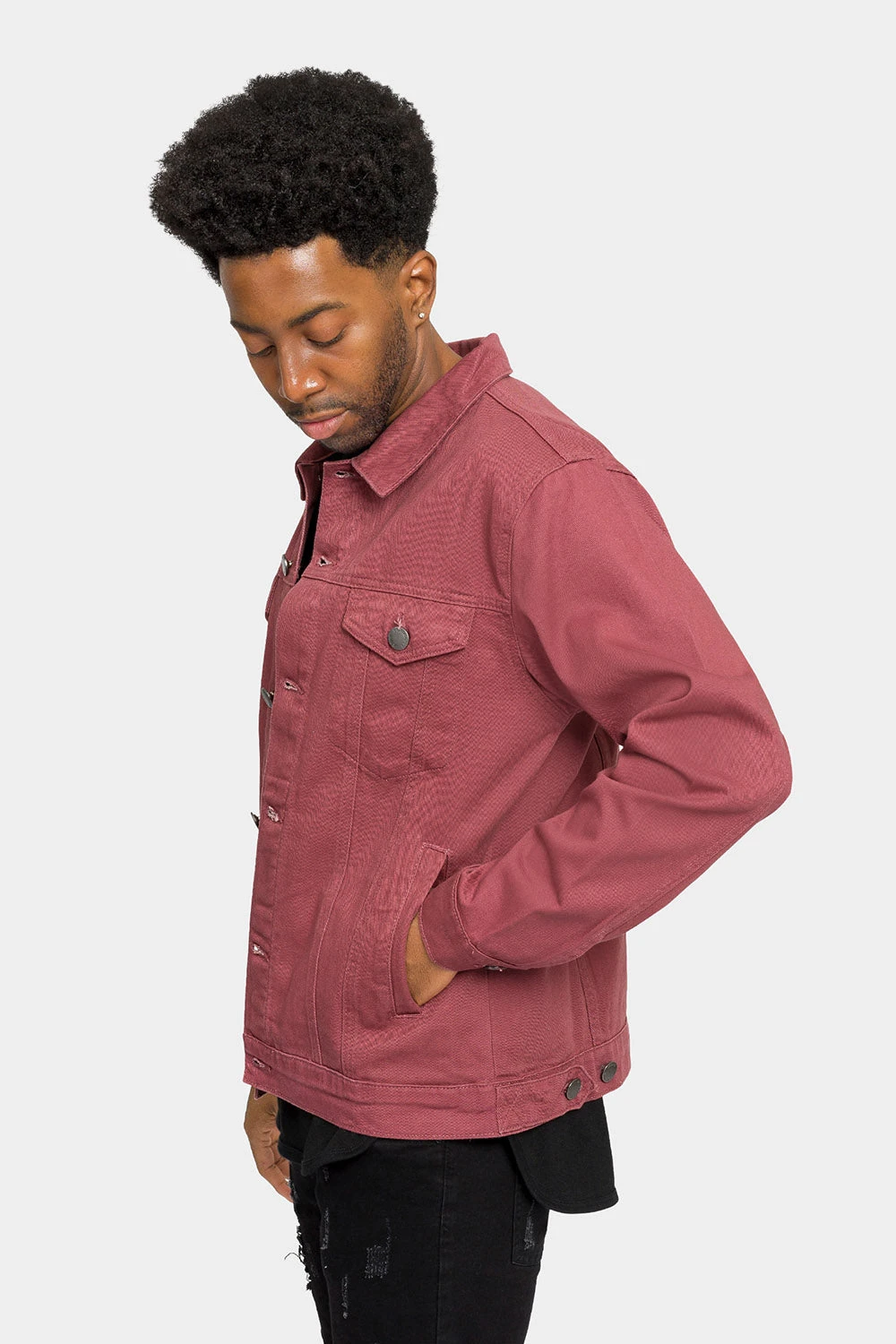 Essential Colored Denim Jacket - Image 3