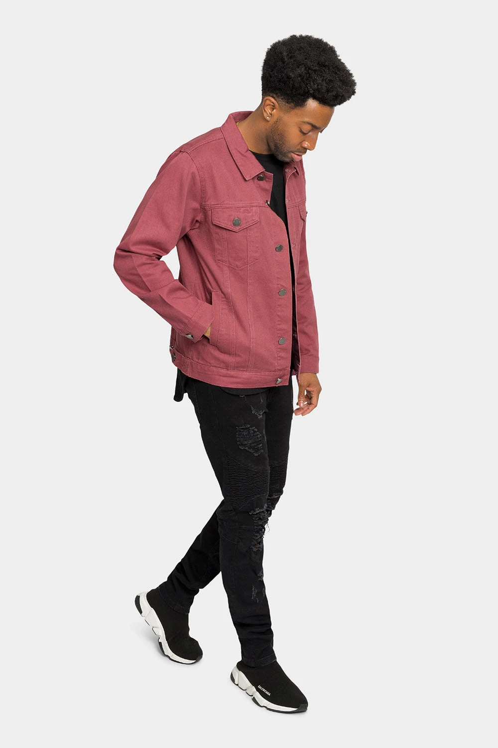 Essential Colored Denim Jacket - Image 6