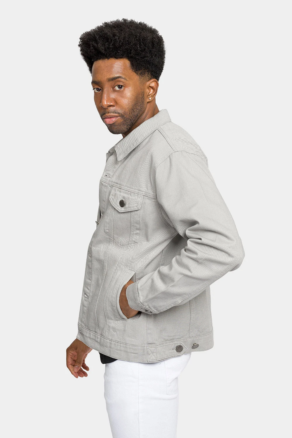 Essential Colored Denim Jacket - Image 7