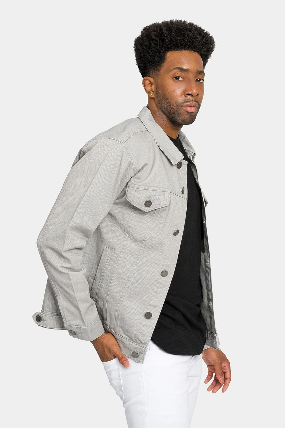 Essential Colored Denim Jacket - Image 9