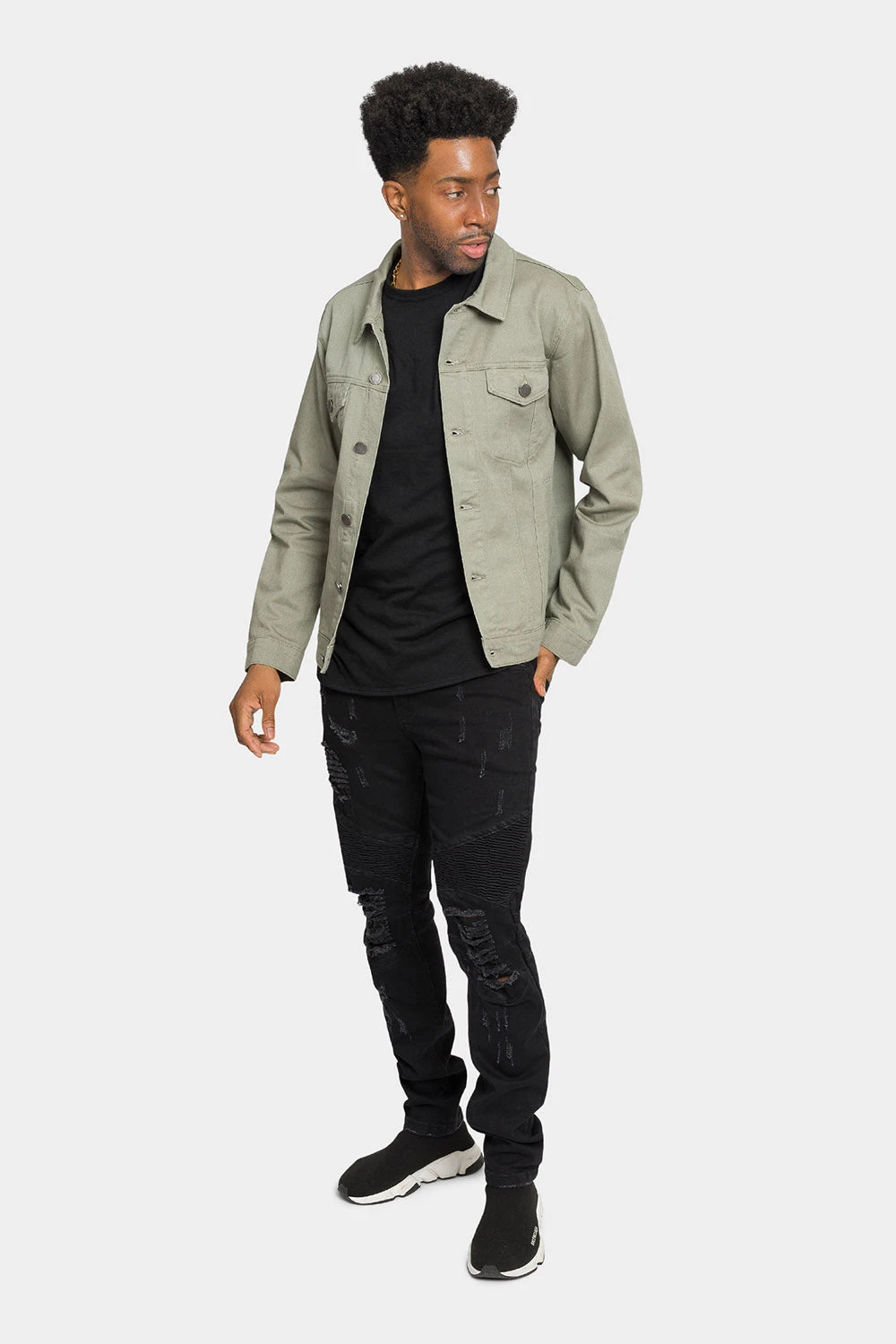 Essential Colored Denim Jacket - Image 15