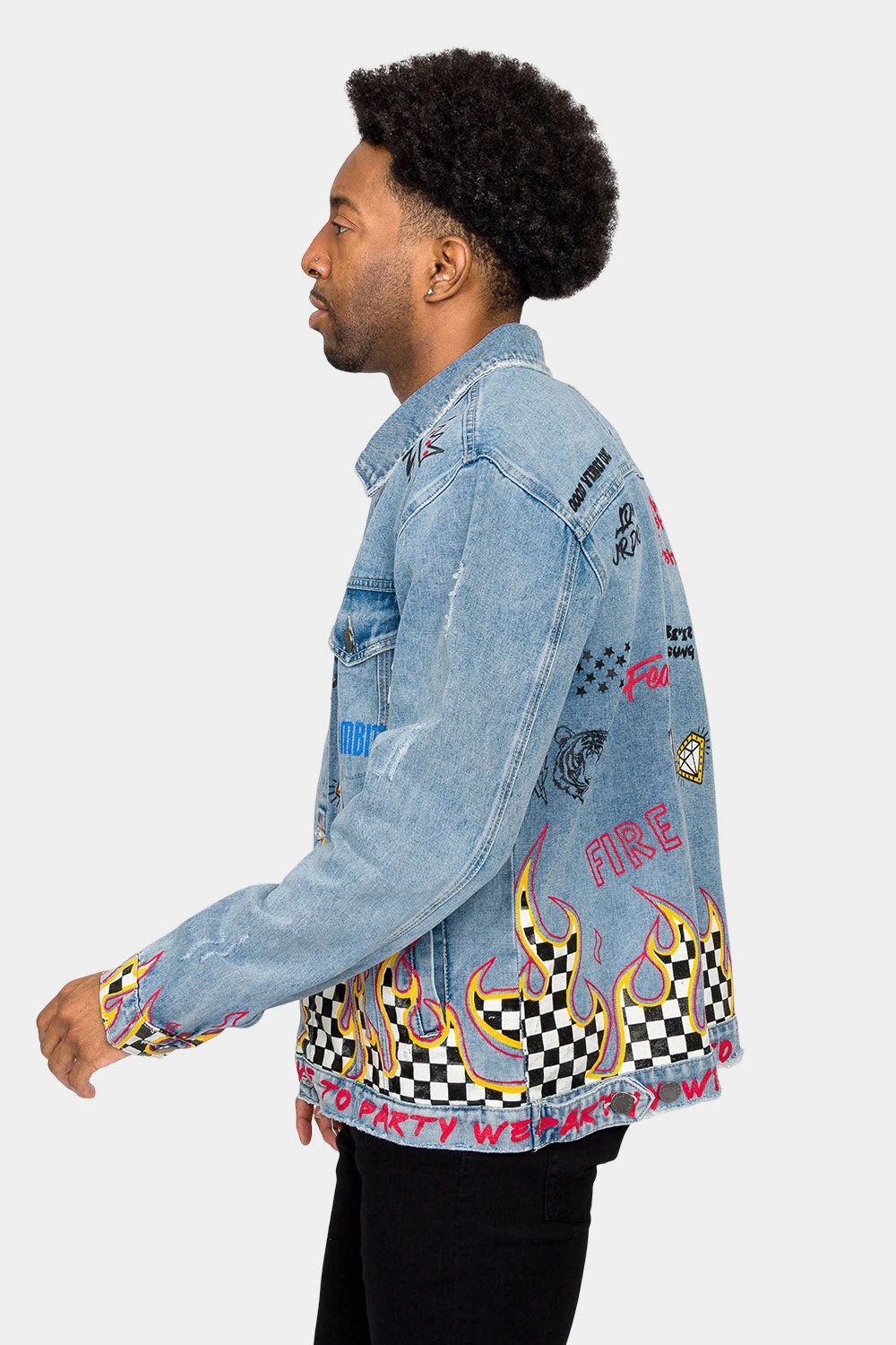 We Like To Party Denim Jacket - Image 2