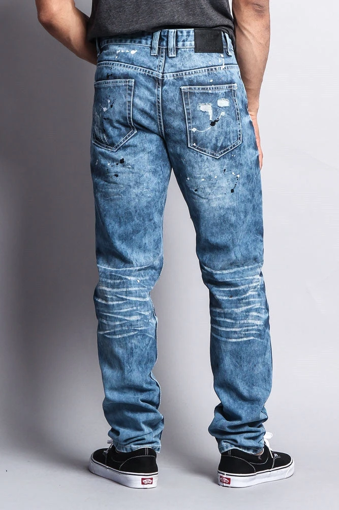 Distressed Wash Slim Jeans - Image 3
