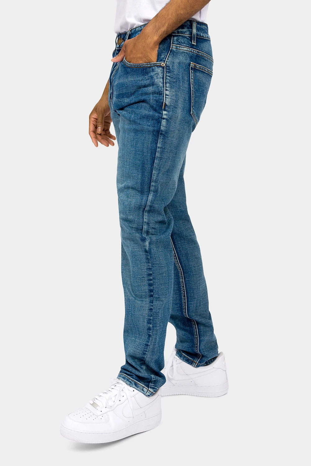 Essential Basic Slim Denim Jeans - Image 7