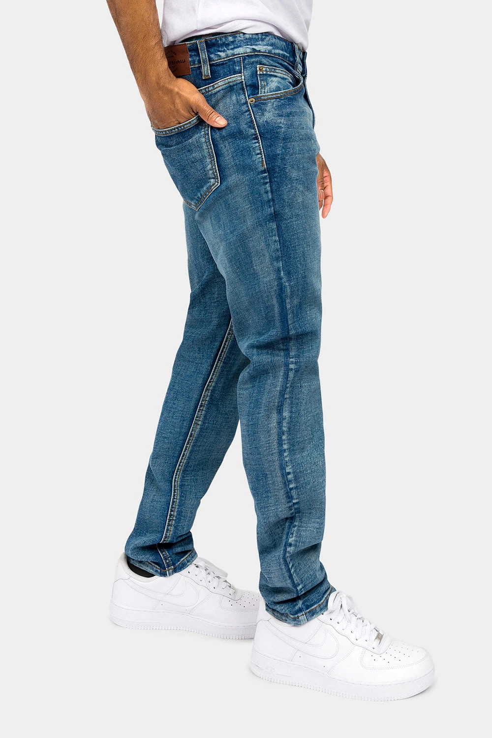 Essential Basic Slim Denim Jeans - Image 9