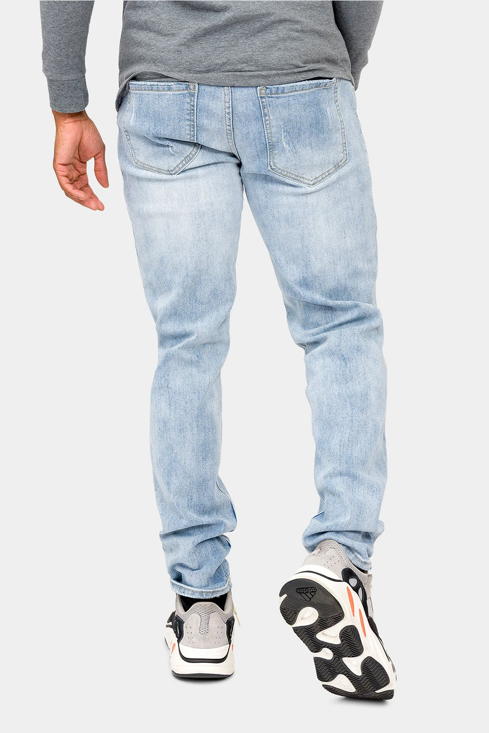 Distressed Paint Splattered Faded Jeans - Image 3