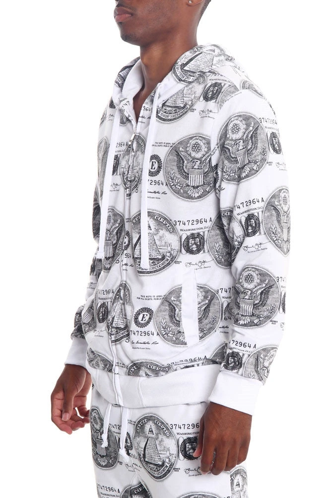 All About The Money Zip Up Hoodie - Image 3