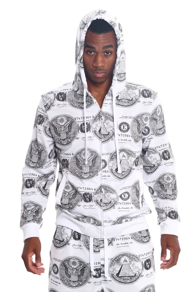 All About The Money Zip Up Hoodie - Image 5