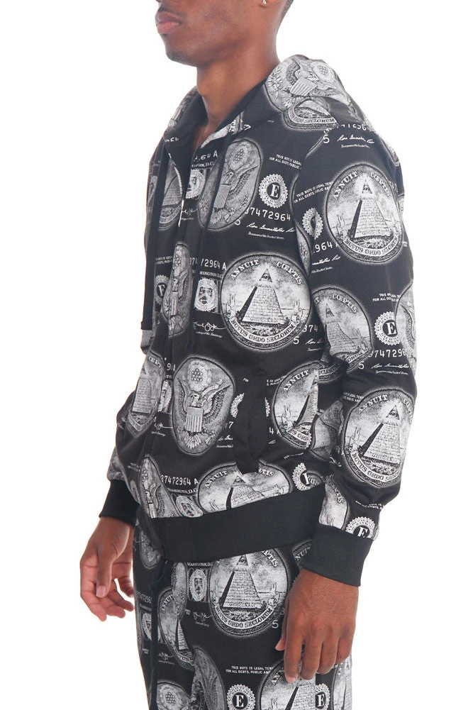 All About The Money Zip Up Hoodie - Image 6