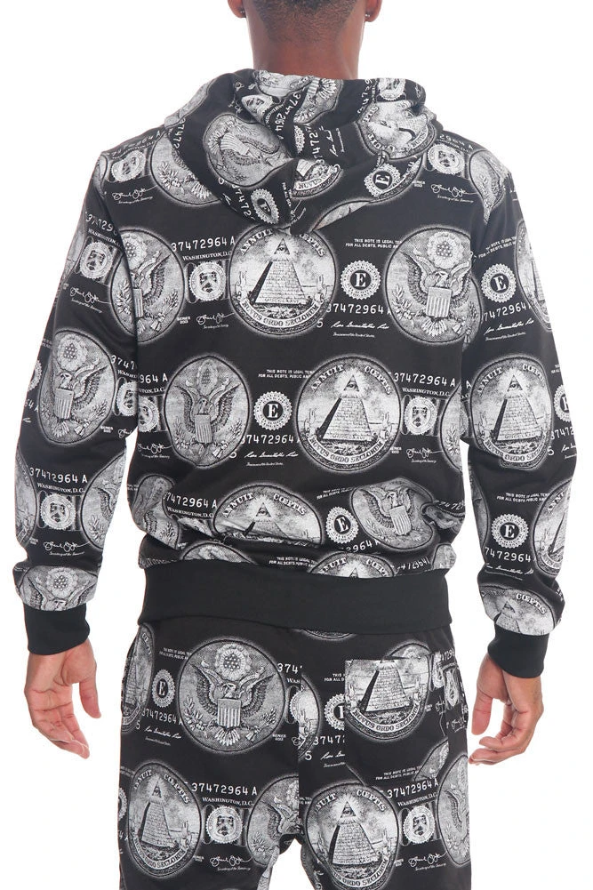 All About The Money Zip Up Hoodie - Image 7