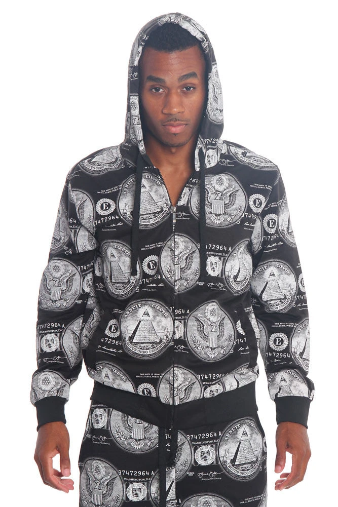 All About The Money Zip Up Hoodie - Image 8