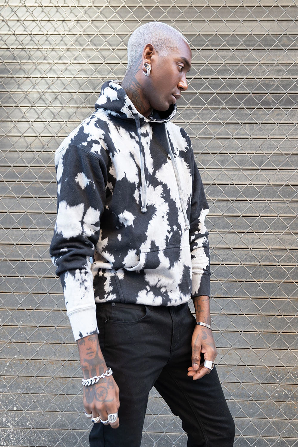 Mineral Wash Tie-Dye Pullover Hoodie - Image 3