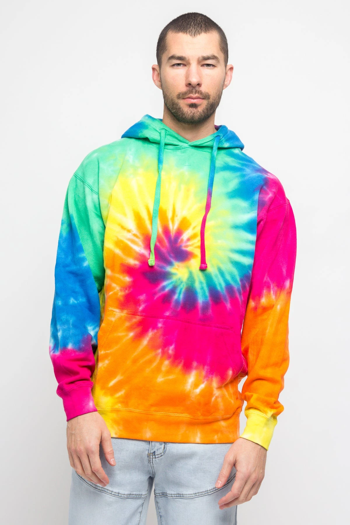 Mineral Wash Tie-Dye Pullover Hoodie - Image 16