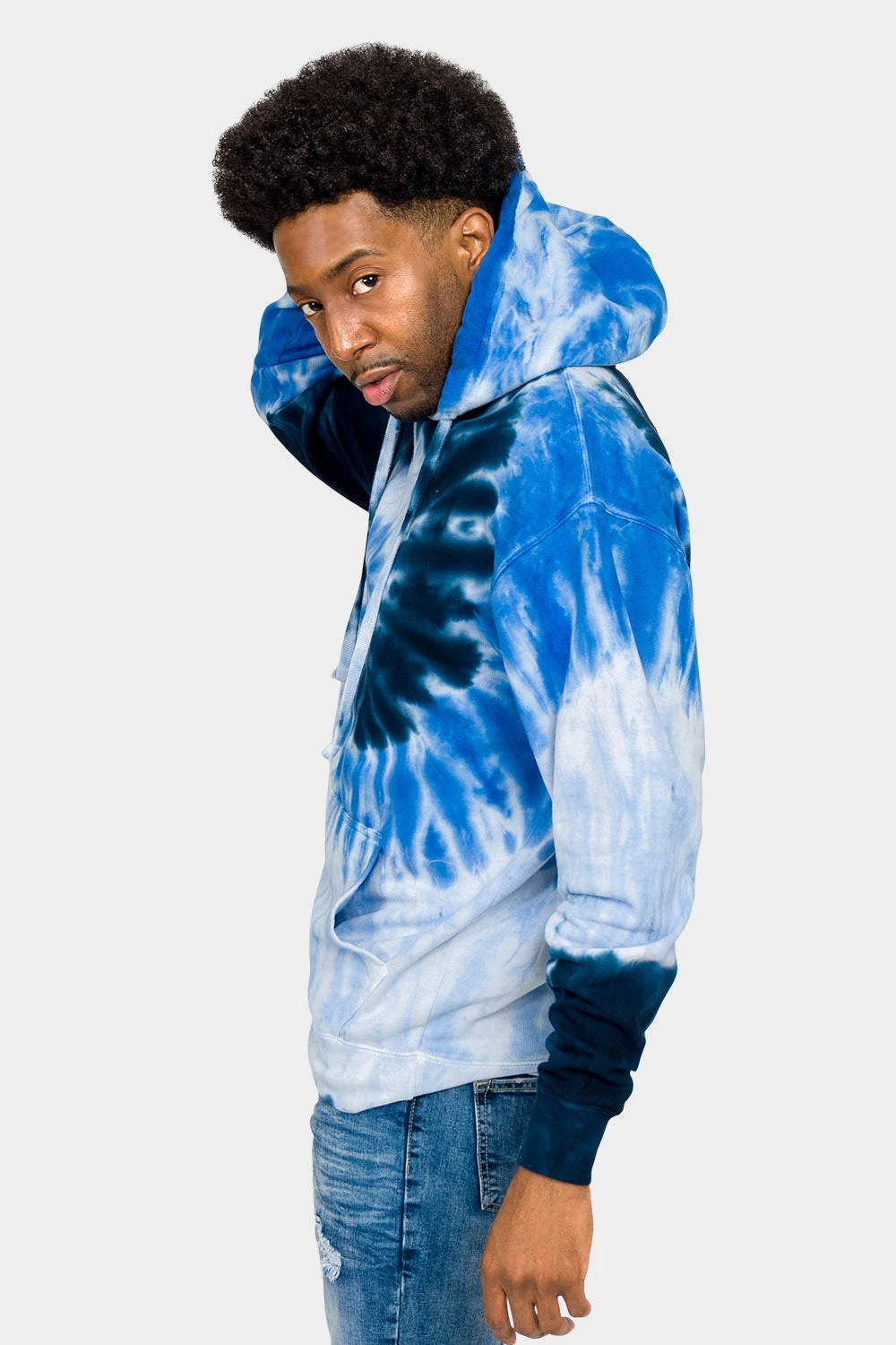Mineral Wash Tie-Dye Pullover Hoodie - Image 6
