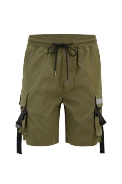 Men's Utility Tactical Reflective Tape Cargo Shorts