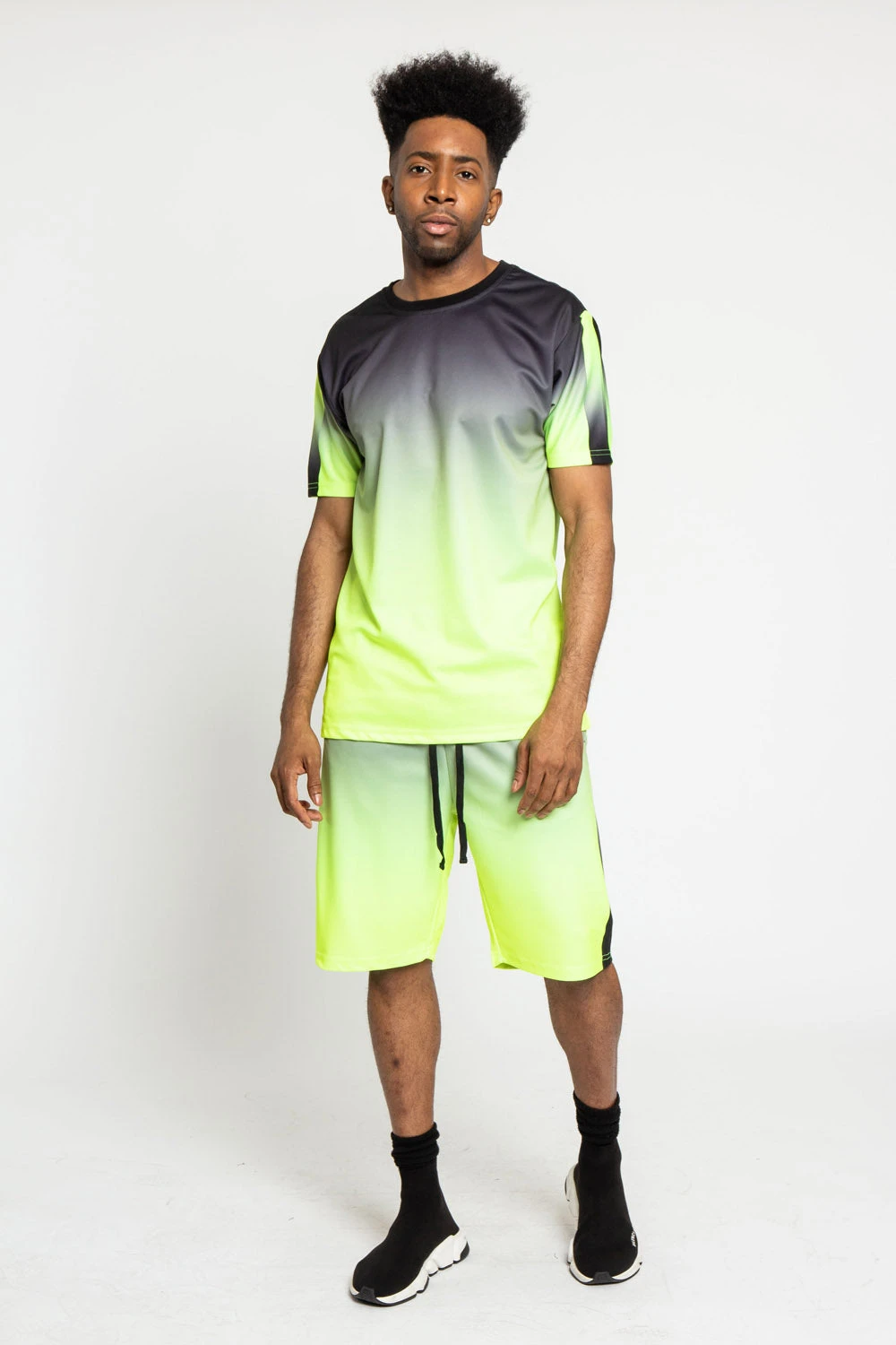 Gradient Ombre T-Shirt And Shorts Set - Image 8