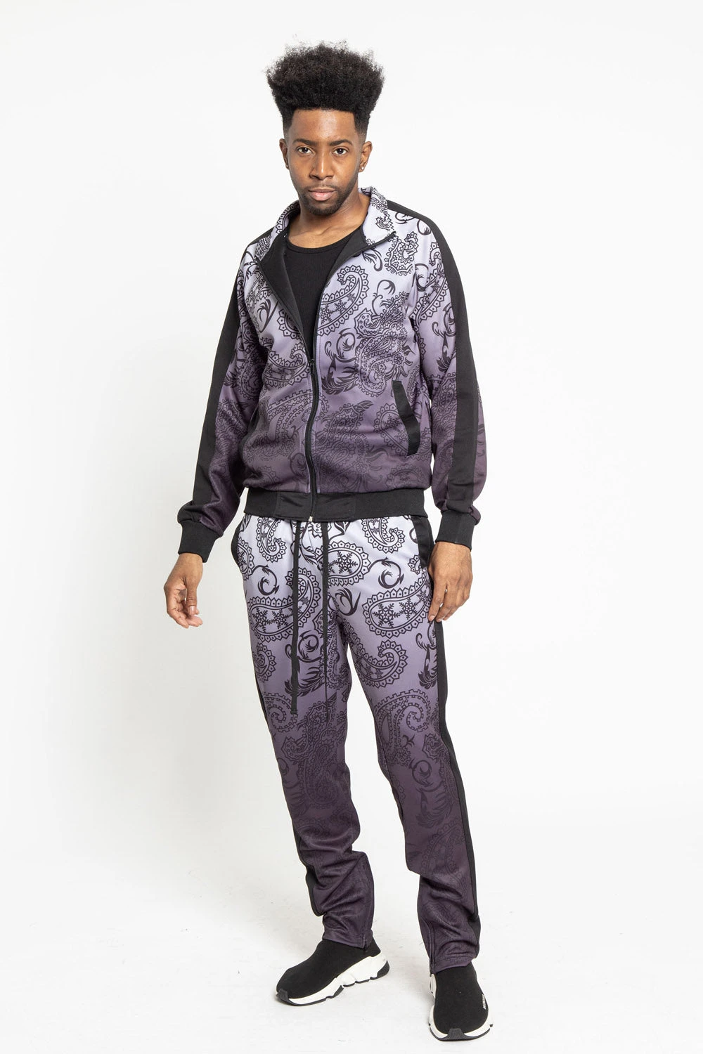 Paisley Gradient Ombre Track Suit Set - Image 2