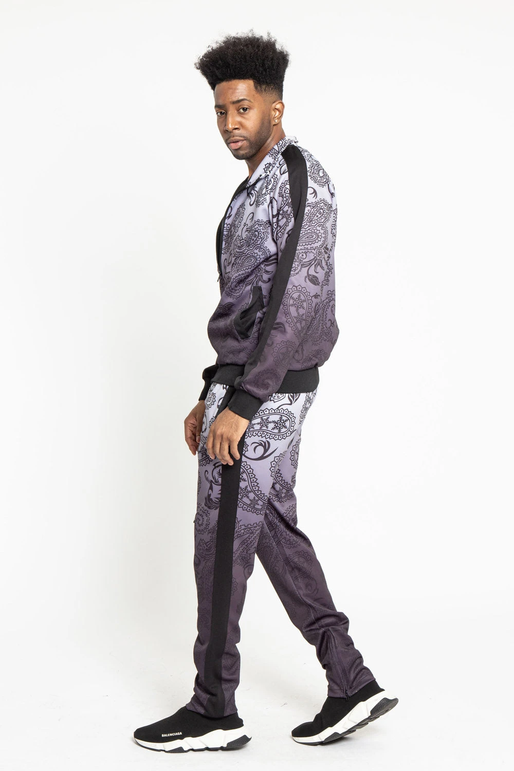 Paisley Gradient Ombre Track Suit Set - Image 3