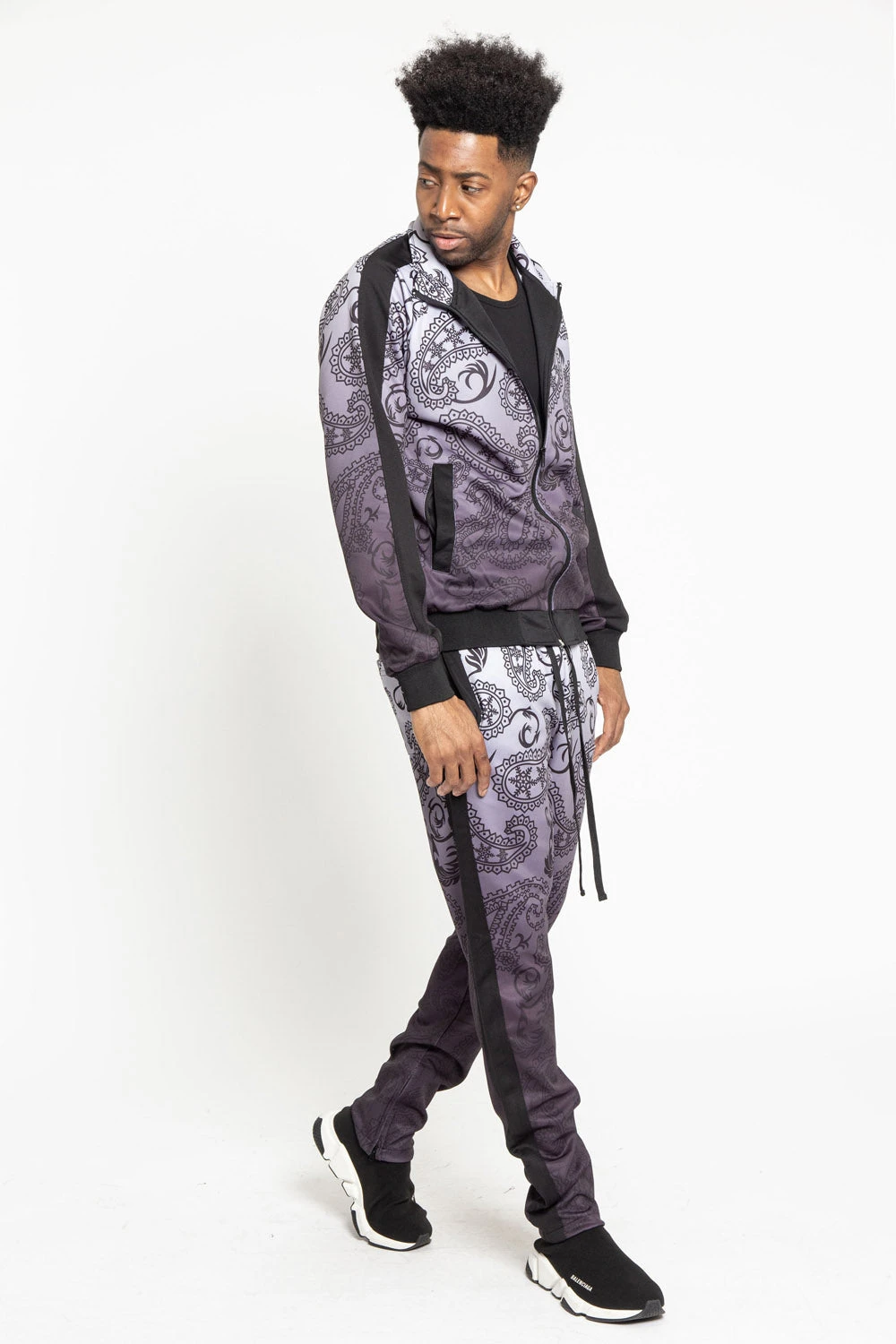 Paisley Gradient Ombre Track Suit Set - Image 5