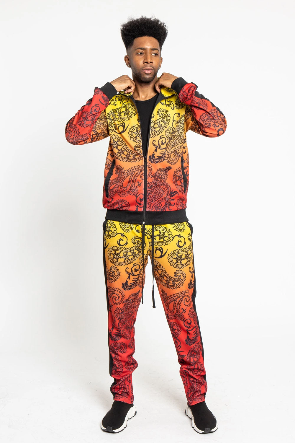 Paisley Gradient Ombre Track Suit Set - Image 16