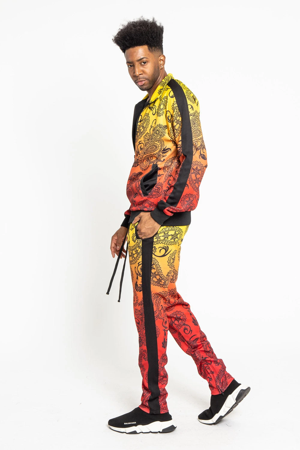 Paisley Gradient Ombre Track Suit Set - Image 17