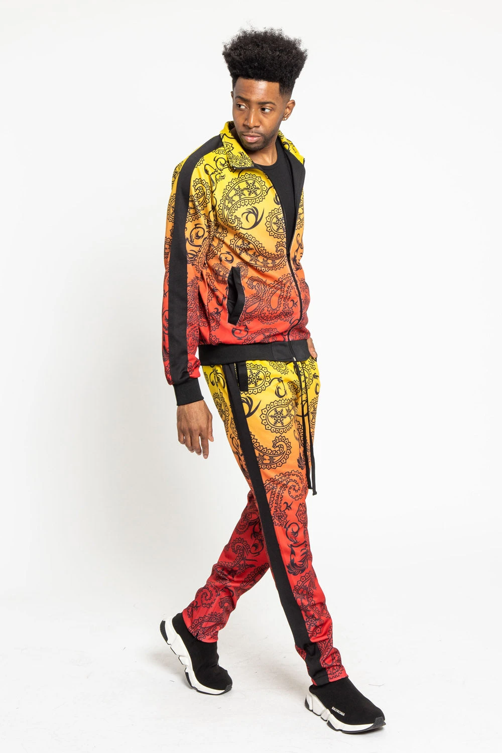 Paisley Gradient Ombre Track Suit Set - Image 19
