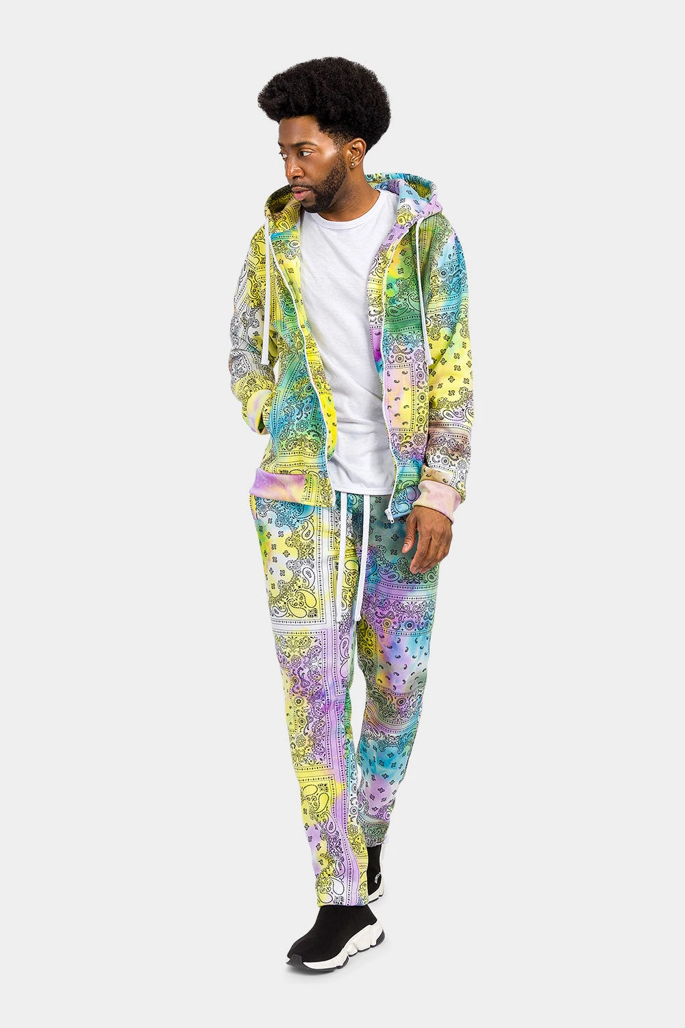 Bandana Paisley Tie Dye Track Suit - Image 5