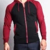 Men's Raglan Light Weight Zip Down Hoodie