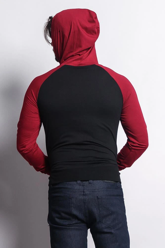 Men's Raglan Light Weight Zip Down Hoodie - Image 7