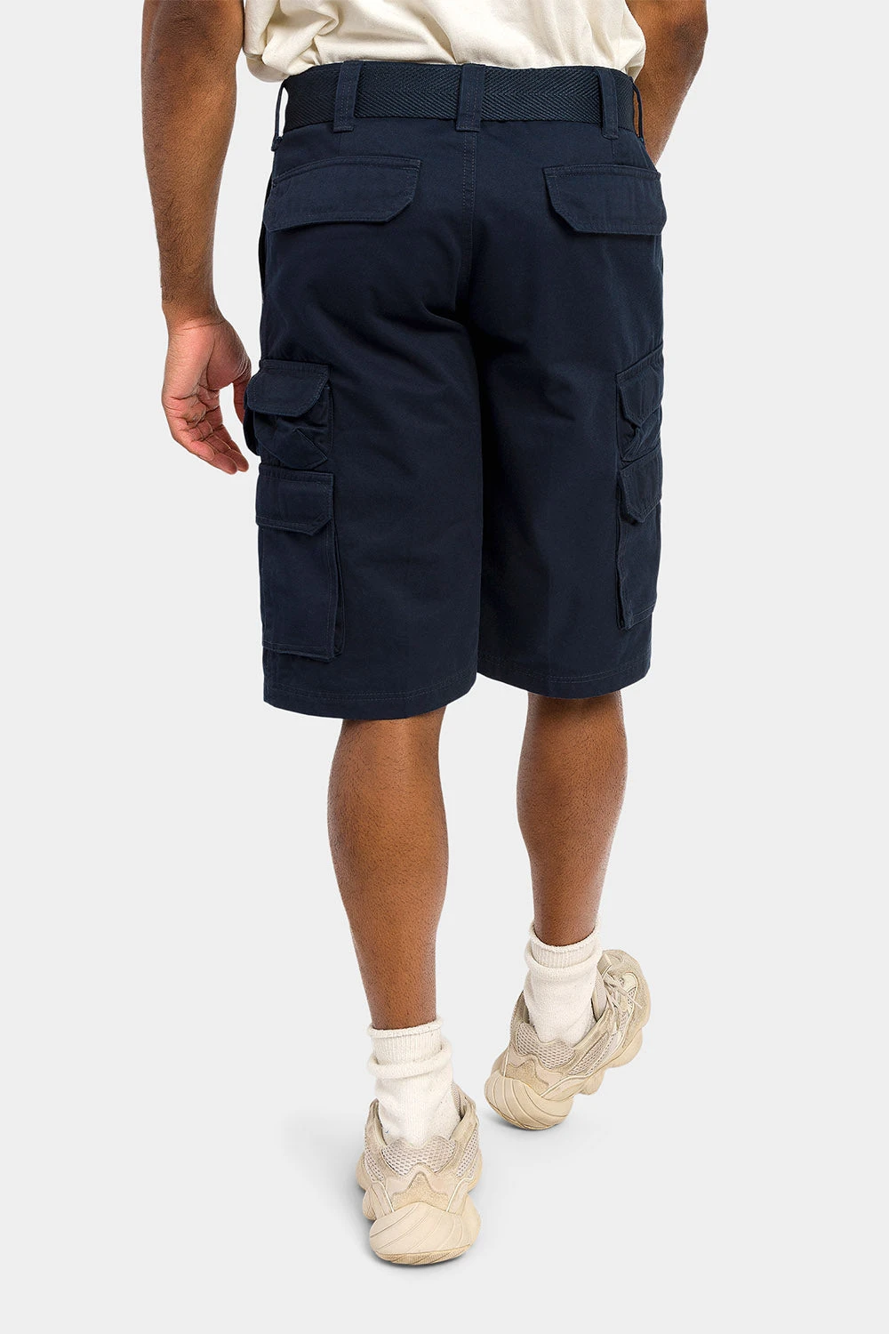 Essential Solid Relaxed Fit Chino Cargo Shorts - Image 18