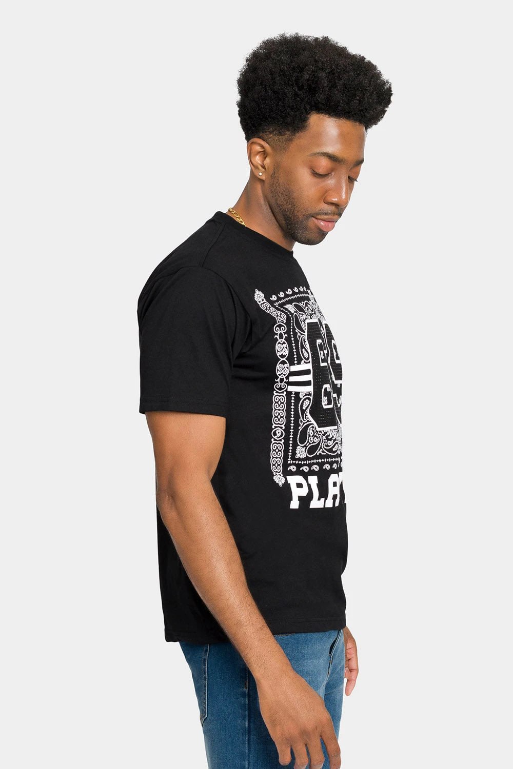 Rhinestone Studded 69 Playerz T-Shirt - Image 4