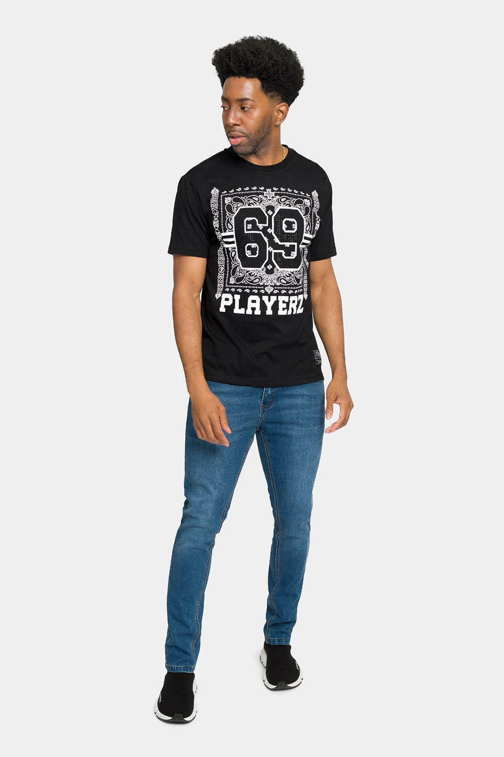 Rhinestone Studded 69 Playerz T-Shirt - Image 5