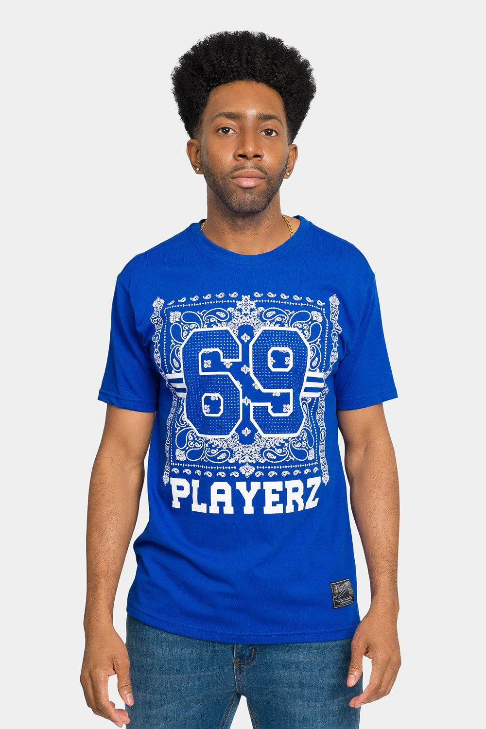 Rhinestone Studded 69 Playerz T-Shirt - Image 6