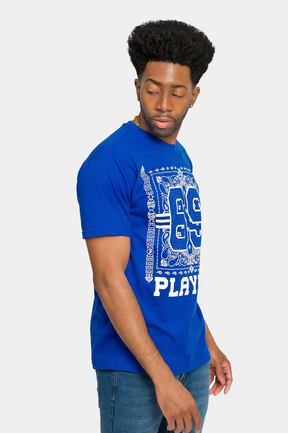 Rhinestone Studded 69 Playerz T-Shirt - Image 9