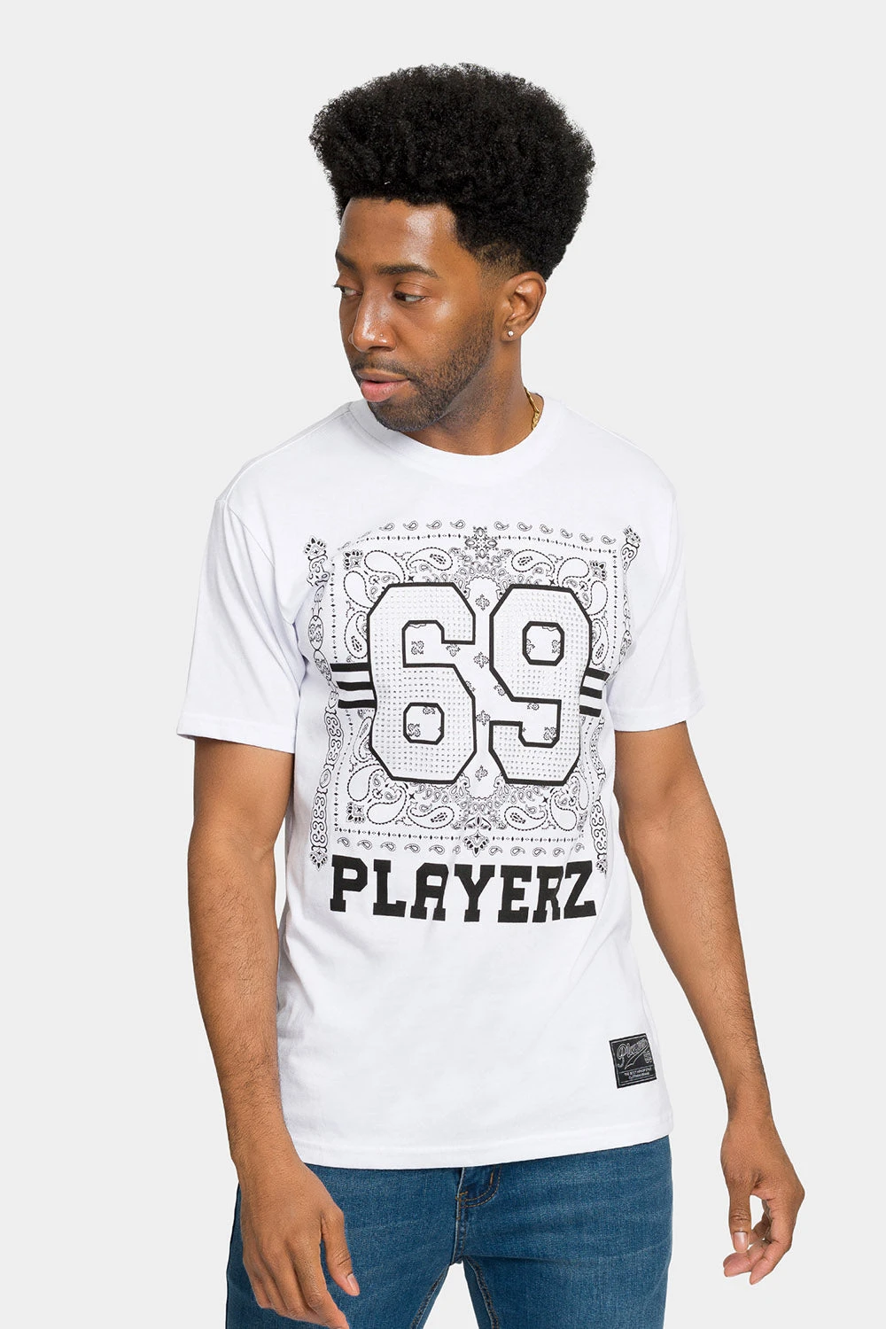 Rhinestone Studded 69 Playerz T-Shirt - Image 16