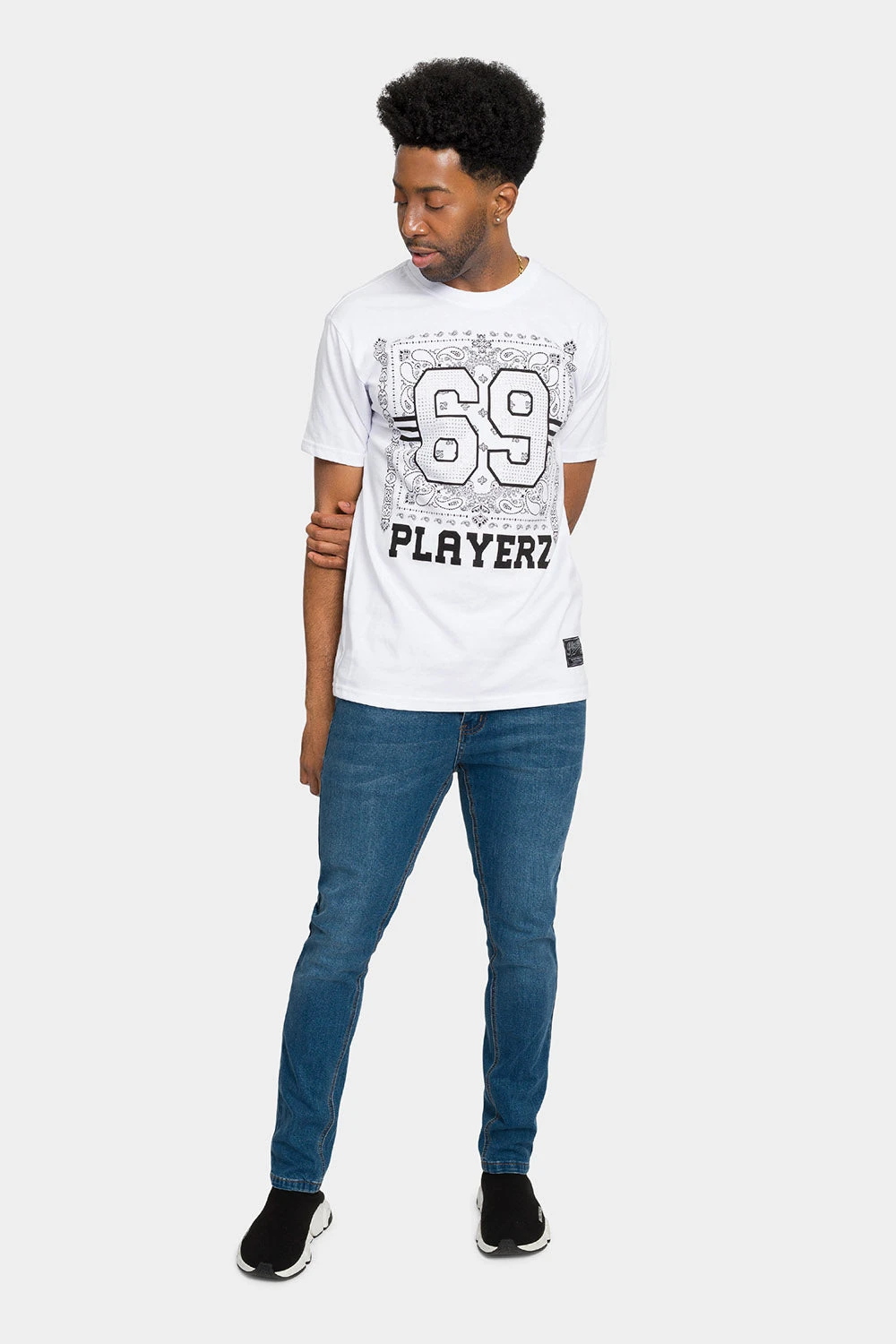 Rhinestone Studded 69 Playerz T-Shirt - Image 20