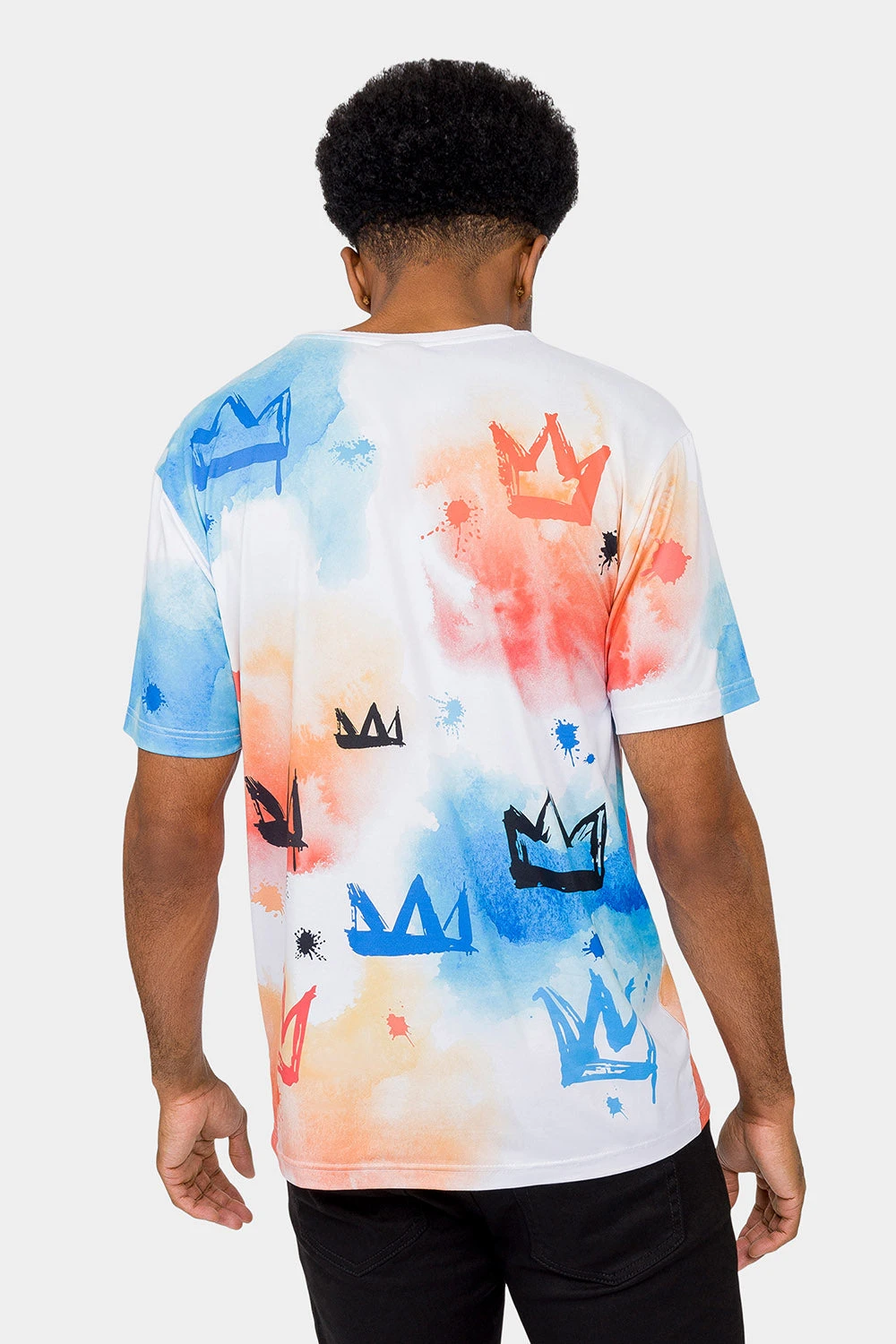 Paint Wash Crowned King T-Shirt - Image 3