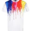 Men's Abstract Paint Drip Graphic T-Shirt
