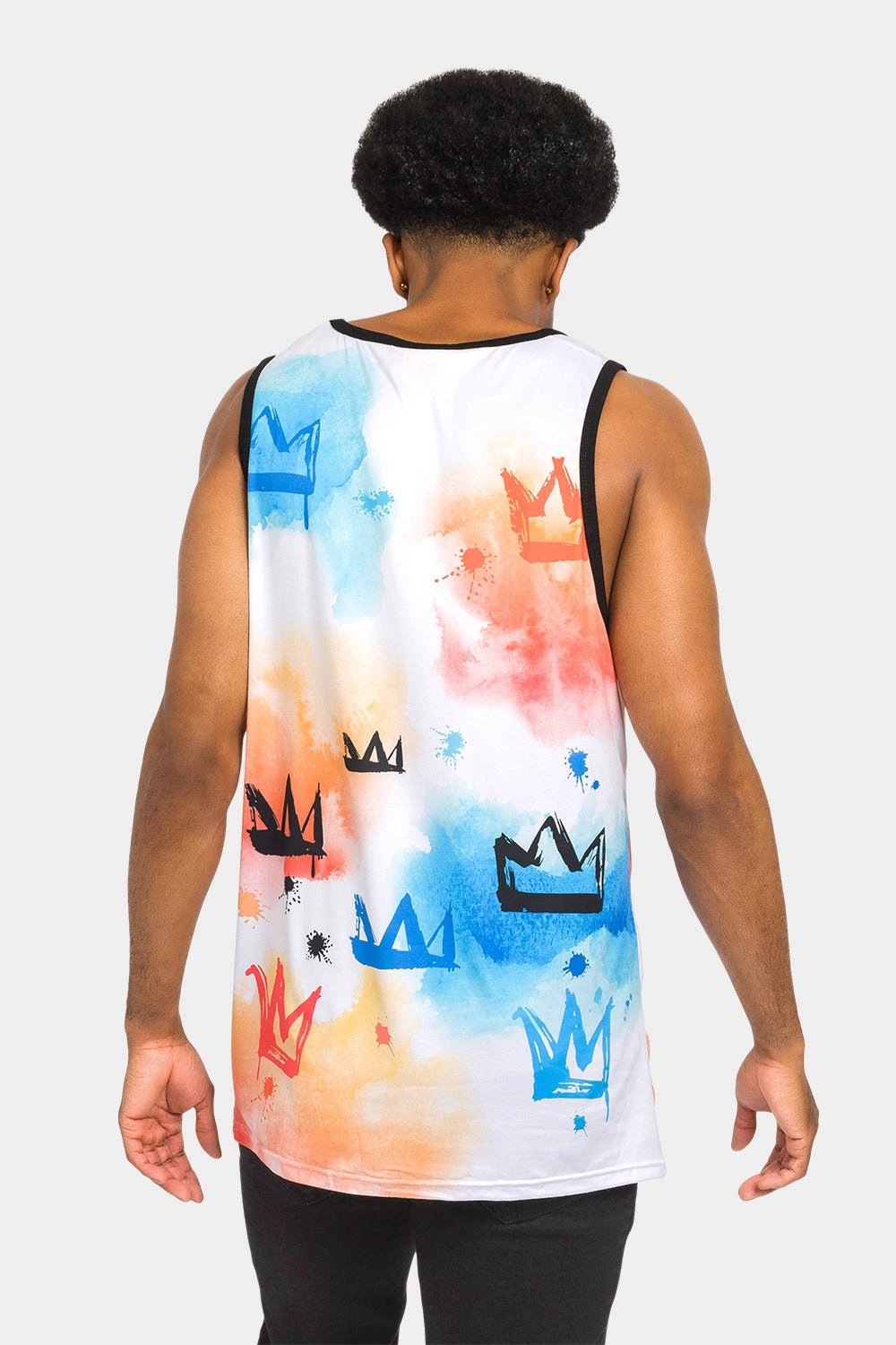 Paint Wash Crowned King Tank Top - Image 3