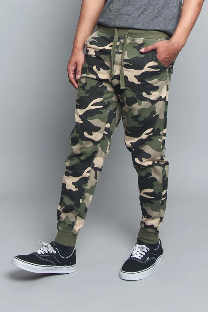 Cuffed Camo Joggers - Image 2