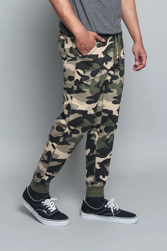 Cuffed Camo Joggers - Image 4