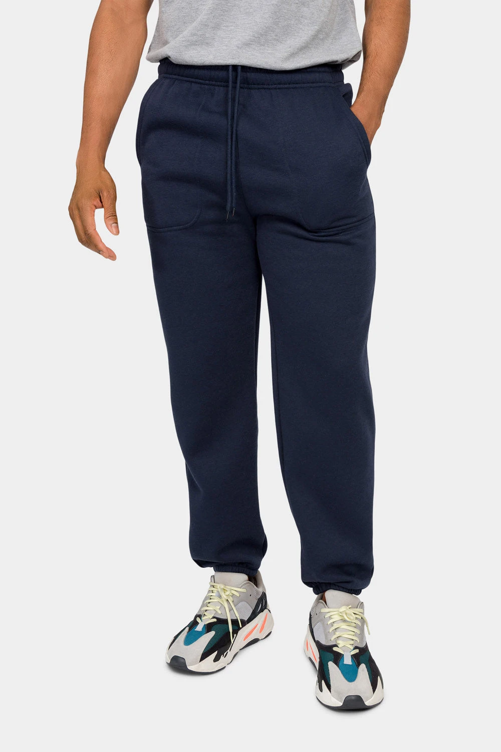 Essential Solid Medium Weight Fleece Sweatpants - Image 2